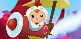 Cuteki postal: Message in the Sky